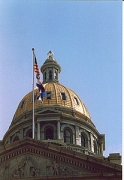 die vergoldete Kuppel des Capitol